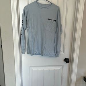 Light blue salt life long sleeve shirt